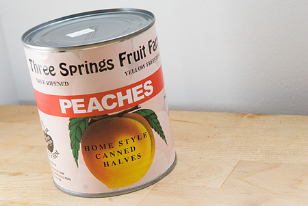 Locally canned 3 Springs Peaches and local, freshly whipped cream