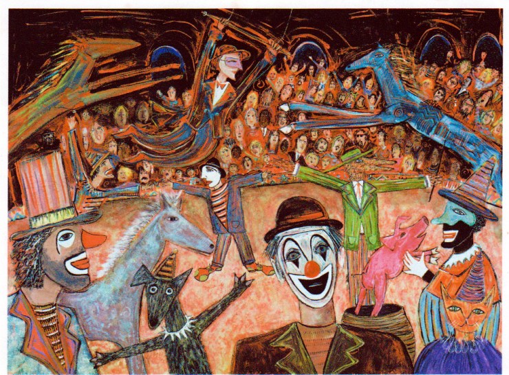 Card painted by Robert Shields