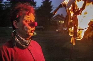 Jusby the Clown and Flaming Mistletoe